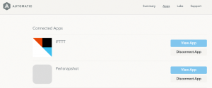 Abbildung 9: Die »Perlsnapshot«-App wurde erfolgreich in den Account eingebunden.