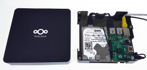 Abbildung 1: Ist sie korrekt verkabelt, konfiguriert sich die Nextcloud Box fast von selbst.