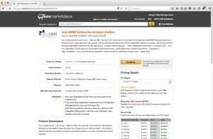 Abbildung 5: Open QRM steht seit einigen Wochen auch direkt in Amazons Cloud als EC2-Abbild im EC2-Warehous zur Verfügung.