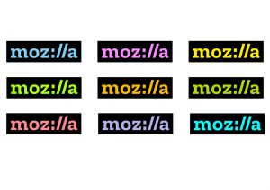 Farbpalette des Mozilla-Logos. Quelle: Mozilla