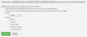 Abbildung 12: Der User erlaubt den Webzugriff auf ausgewählte Z-Wave-Geräte.