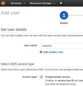 Abbildung 1: Ein neuer User auf AWS bekommt den goldenen Schlüssel der Stadt.
