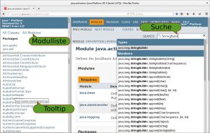 Abbildung 2: Javadoc erscheint in Java 9 dank der <code>-html5</code>-Option in neuem Gewand. 