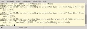 Abbildung 5: Der Umgang mit dem <code>NULL</code>-Makro erweist sich als Nullnummer. 