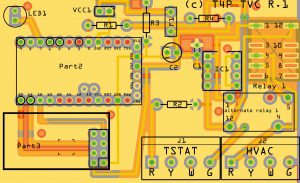 Abbildung 4: Die Platine für das TVC-Modul (Tstat-Vent-Control).