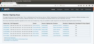 Abbildung 1: Bei Arch Linux dienen die f&uuml;nf Master Signing Keys als Ausgangspunkt f&uuml;r eine Kette aus Signaturen. 