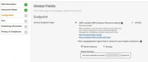 Abbildung 8: Der Endpoint der Anfrage ist in diesem Fall eine Lambda-Funktion.