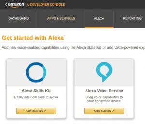 Abbildung 4: Entwickeln neuer Alexa-Skills auf [developers.amazon.com]. 