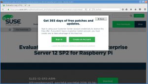 Abbildung 2: Um SLES für den Raspi herunterzuladen, ist ein Account beim Suse Customer Center nötig.