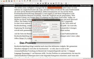 Abbildung 5: Abiword verwendet standardmäßig weiterhin Aspell für die Rechtschreibprüfung, aber mit der Option auf Hunspell. Die Grammatikprüfung spricht nur Englisch.