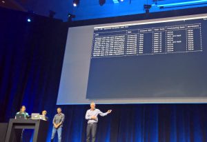 John Griffith von Netapp und Kendall Nelson von der Openstack Foundation und Mark Collier (rechts). Quelle Linux-Magazin