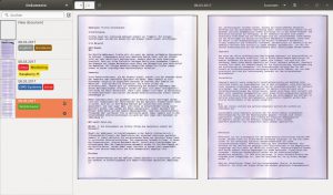 Abbildung 10: Referenzierte Dokumente erscheinen in Paperwork mit farbig unterlegten Schlagwörtern.
