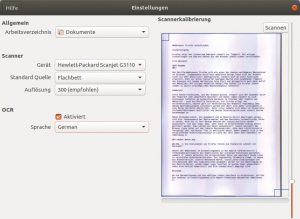 Abbildung 8: Einstellungen zum Scanner nimmt der Anwender in einem eher übersichtlichen Fenster vor.