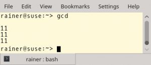Abbildung 3: Der <code>gcd</code>-Algorithmus im Einsatz. 