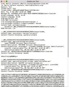 Abbildung 5: Bekommt ein Exchange-Server eine GPG-verschlüsselte E-Mail in die Finger, schreddert er sie nach allen Regeln der Kunst.