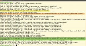 Abbildung 6: Erfolg! Das Root-Filesystem ist als Overlay gemountet. 