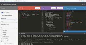Abbildung 6: Der Wasm Explorer erlaubt es, reinen C- und C++-Code direkt ins Webassembly-Format zu übersetzen.