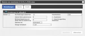 Abbildung 5: Datenlogging leicht gemacht &ndash; der Influx-DB-History-Adapter. 