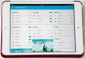Abbildung 3: Mit einem Tablet greift man auch zwischendurch bequem auf Home Assistant zu.