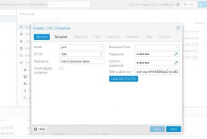 Abbildung 1: Um Home Assistant zu installieren, bietet es sich an, zunächst einen Linux-Container einzurichten, beispielsweise mit Proxmox VE.