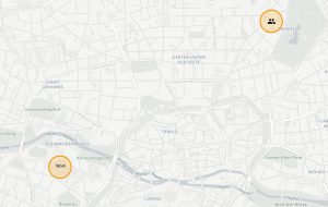 Abbildung 5: Über die integrierte Karte lassen sich die bei Home Assistant registrierten Mobilgeräte orten.