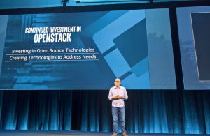 Abbildung 1: Intel-Manager Imad Sousou gibt ein Bekenntnis zu Open Stack ab. 