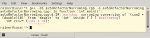 Abbildung 3: Der Specifier <code>auto</code> heiratet die Initialisierung mit den geschweiften Klammern. Das Programm l&auml;sst sich jedoch nicht &uuml;bersetzen. 