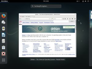 Abbildung 1: Neben dem hier gezeigten Gnome 3.22 installieren Anwender in Debian 9 auch Plasma 5.8, LXQt 0.11, Mate 1.16 oder Xfce 4.12.