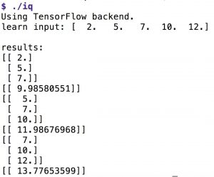 Abbildung 8: Beim Intelligenztest schneidet das LSTM-Netzwerk nicht gut ab, da es die unterschiedlichen Zuwachsraten nicht erkennt.