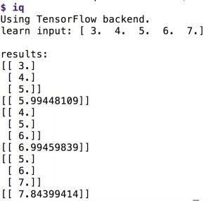 Abbildung 6: Eine einfache Sequenz packt das LSTM-Netzwerk relativ zielsicher.