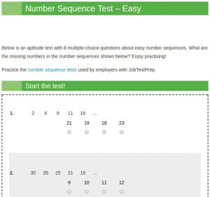Abbildung 1: Ein Intelligenztest, bei dem der Kandidat eine Ziffernfolge erg&auml;nzen muss <a href="#artRef-i2">[2]</a>. 