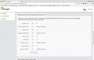 Abbildung 5: Das durch Vamigru gebotene Monitoring ist rudiment&auml;r, gen&uuml;gt aber, wenn man lediglich die wichtigsten Parameter &uuml;berwachen will. 