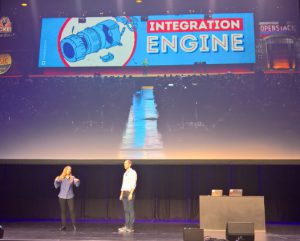 Will den Integrationsmotor anspringen lassen, Jonathan Bryce bei der Keynote. Quelle: Linux-Magazin