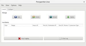 Abbildung 9: Peer Guardian blockiert IP-Adressen oder IP-Adressbereiche.