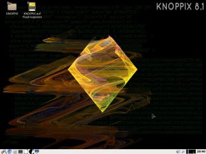 Abbildung 1: Knoppix 8.1 nutzt den LXDE-Desktop, am Bootprompt aktivieren Anwender auf Wunsch aber auch KDE Plasma oder Gnome. 