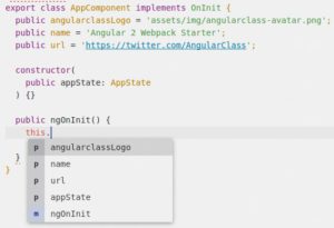 Abbildung 4: Die Code Completion berücksichtigt auch den Scope.