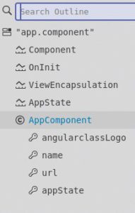 Abbildung 5: Die Workspace Symbols lassen sich über <code>View | Outline</code> erreichen.