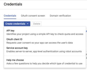 Abbildung 4: Google produziert Client-ID und -Key.
