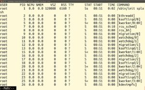 Abbildung 1: Weit über 100 Kernelthreads laufen in modernen Linux-Distributionen und verwirren die User.