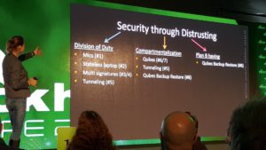 Abbildung 2: Qubes-OS-Entwicklerin Joanna Rutkowska hielt die zweite Keynote auf der Black Hat Europe. 