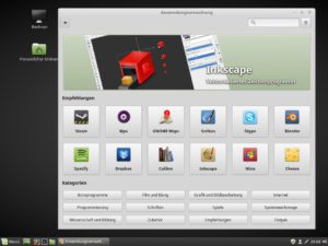 Abbildung 1: Linux Mint 18.3 punktet mit einer generalüberholten Anwendungsverwaltung, die jetzt auch Empfehlungen ausspricht und Flatpak-Pakete verwaltet.