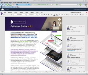 Abbildung 1: Ein funktionell abgespecktes Libre Office mit Teamwork-Komponenten ist Collabora Online. 