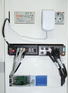 Abbildung 2: IO-Broker mit Raspi als Hutschieneninstallation.