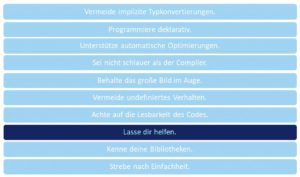 Abbildung 1: Der achte Tipp zu besserem C++ dreht sich um Hilfsmittel f&uuml;r Entwickler.