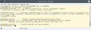Abbildung 6: Sfinae in Aktion: Der Compiler zeigt eine Fehlermeldung.