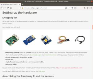 Abbildung 3: Das Tutorial auf der Eclipse-Homepage verwendet einen Sensor und ein LED-Modul von Grove &ndash; und leider auch komplett veraltete Software.
