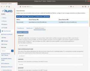 Abbildung 2: Eclipse Kura l&auml;sst sich &uuml;ber die mitgelieferte Webanwendung bequem administrieren und &uuml;berwachen. Kura unterst&uuml;tzt alle drei Bestandteile einer zentralen Internet-der-Dinge-Anwendung.