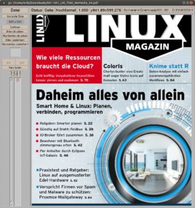 Abbildung 6: GV wirkt optisch veraltet. Der PDF-Reader der Free Software Foundation punktet jedoch mit Geschwindigkeit.