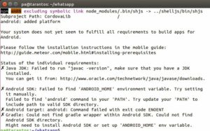Abbildung 1: Cordova: Ohne Java und Android Studio läuft für Android-Entwickler unter Ubuntu nichts.