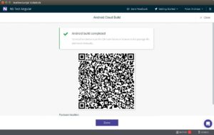 Abbildung 6: Sidekick nach dem Cloudbuild für Android. Der für I-OS ist mittlerweile kostenpflichtig.